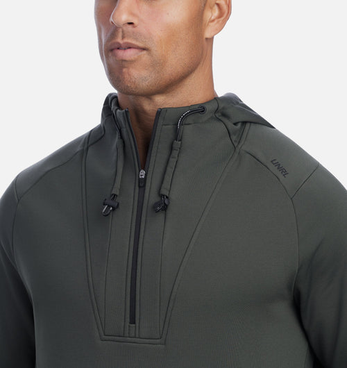 Crossover Half-Zip Hoodie